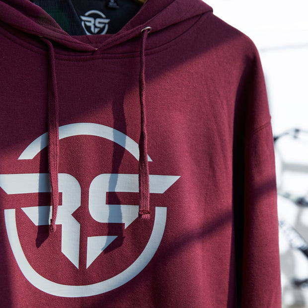 Rowdy Shred Maroon Logo Hoodie